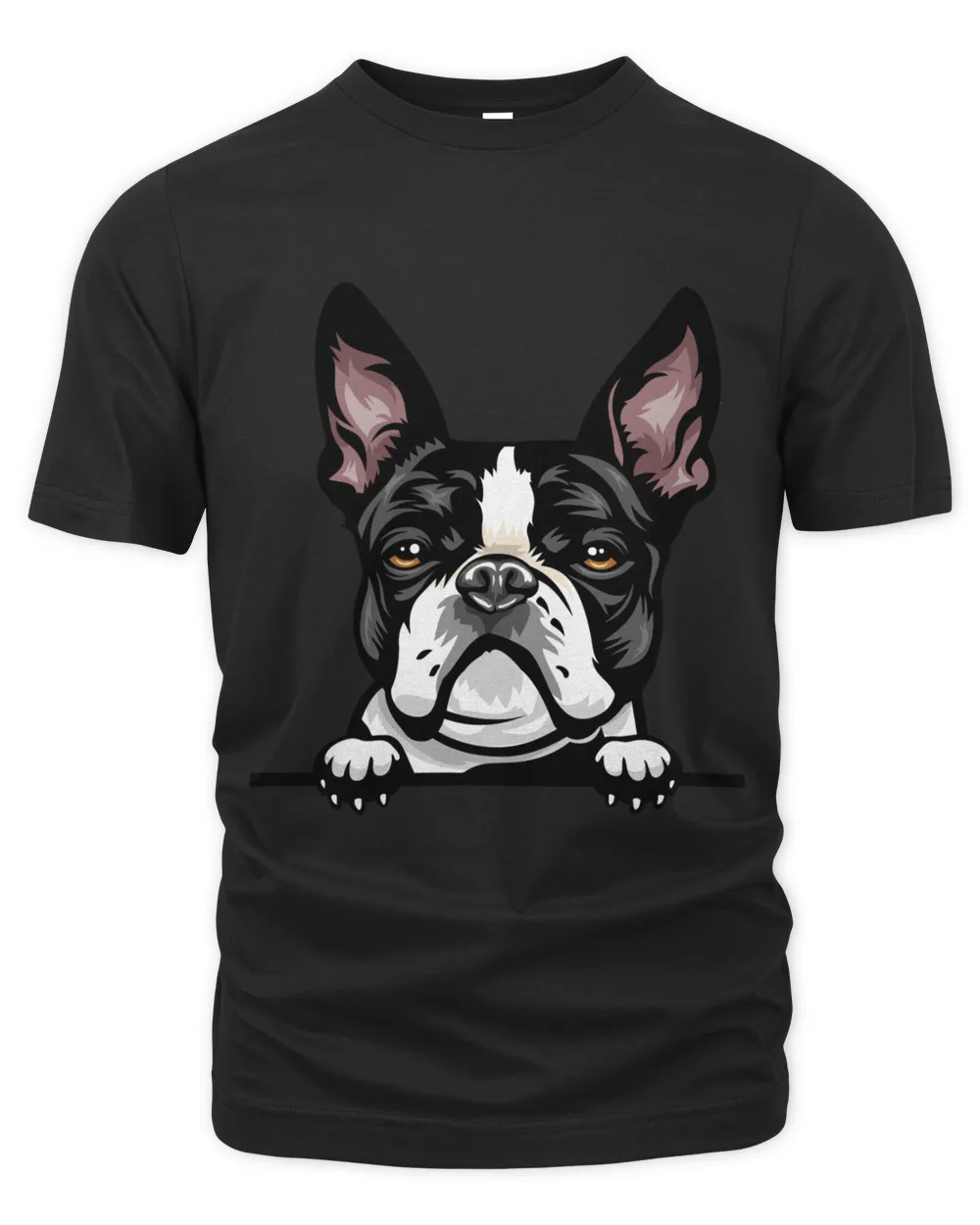 Animal Dog Boston Terrier 8ikkkmffe Color Peeking Men's Premium Tshirt black s