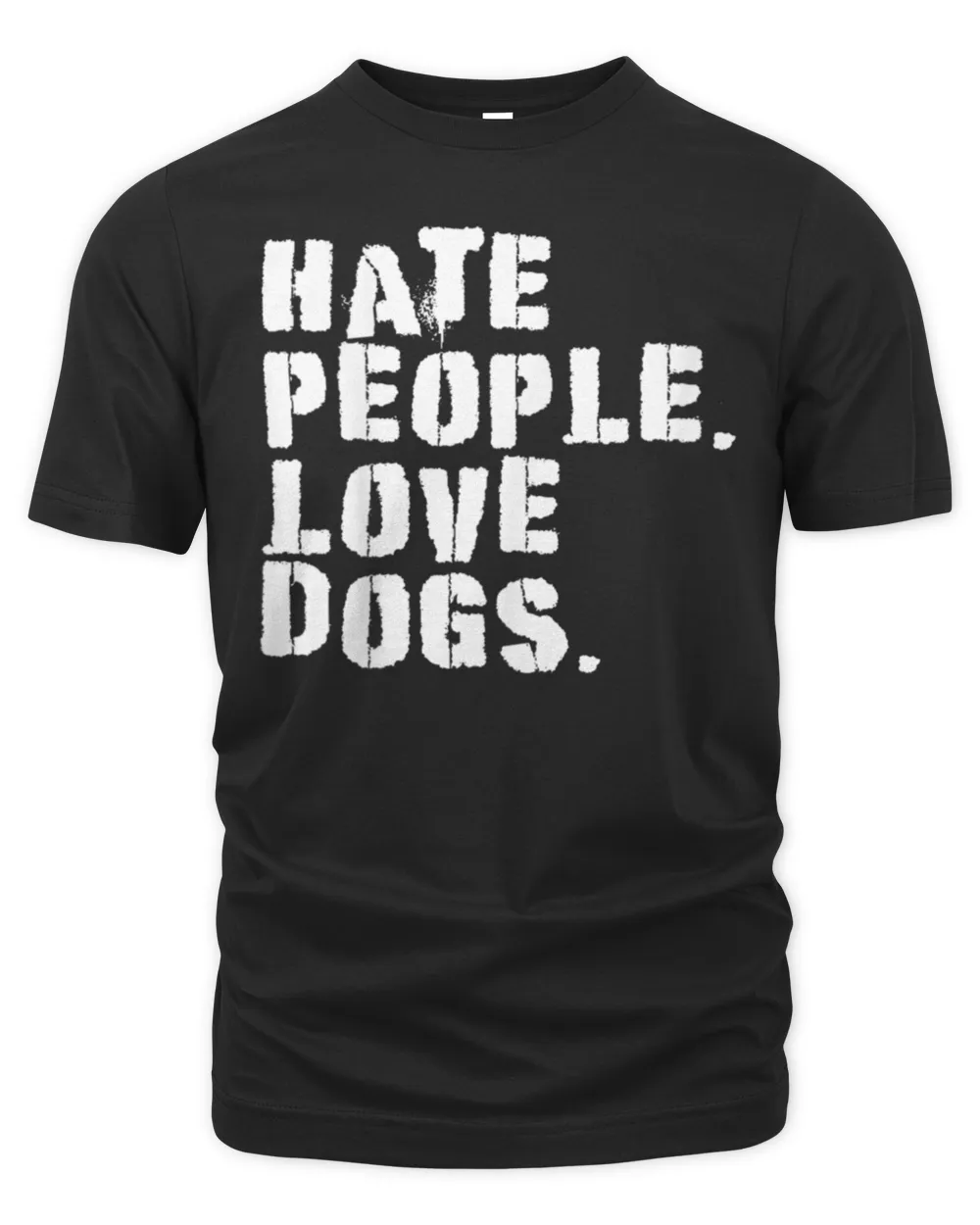 Funny Hate People. Love Dogs - Dog Owners T-Shirt Men's Premium Tshirt black s