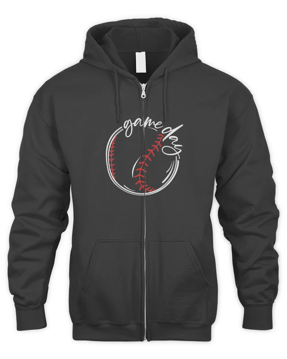 Softball Mom Baseball Mom Game Day Womens Mothers Day 2023 T-Shirt Men's Zip Hoodie black s