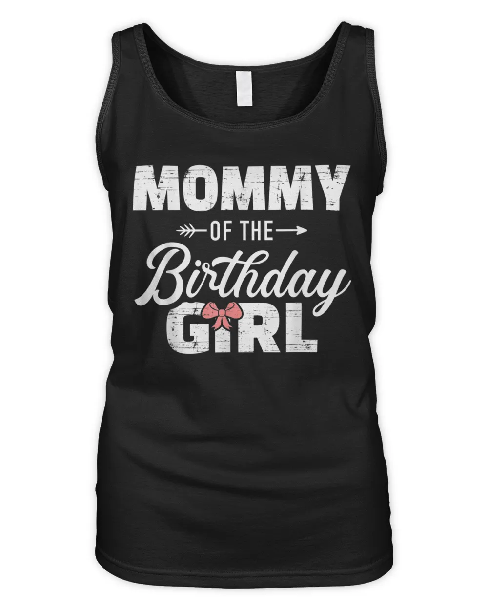 Mommy of the birthday daughter girl matching family for mom T-Shirt Women's Tank Top black s