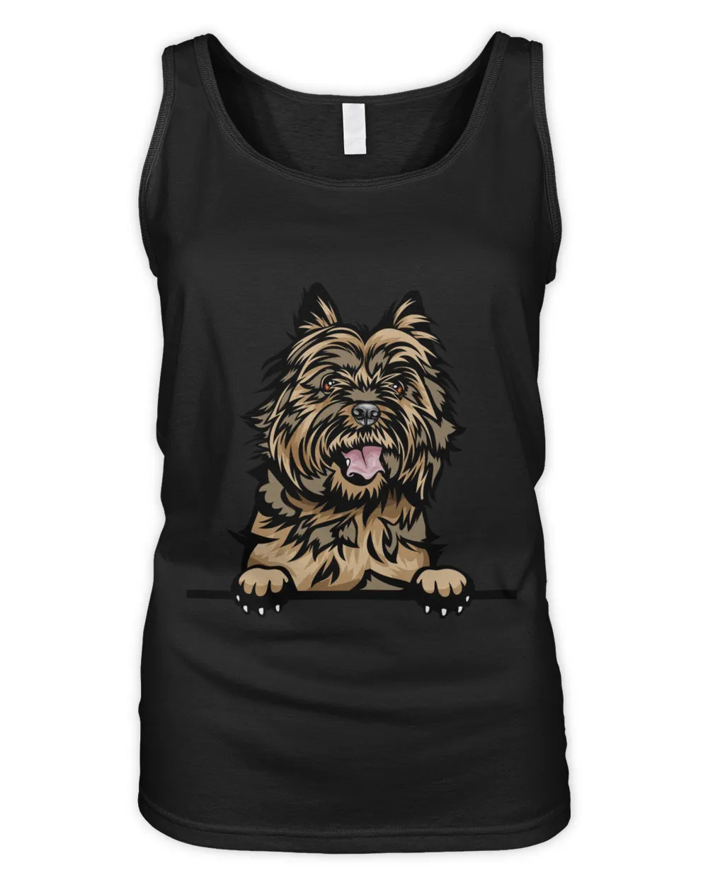 Animal Dog Cairn Terrier 8ujjnyr Color Peeking Women's Tank Top black s