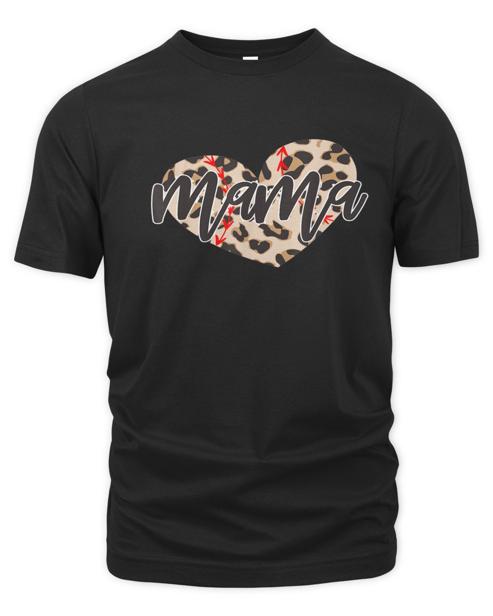 Baseball Mama Leopard Softball Mom Mother's Day T-Shirt Men's Premium Tshirt black s