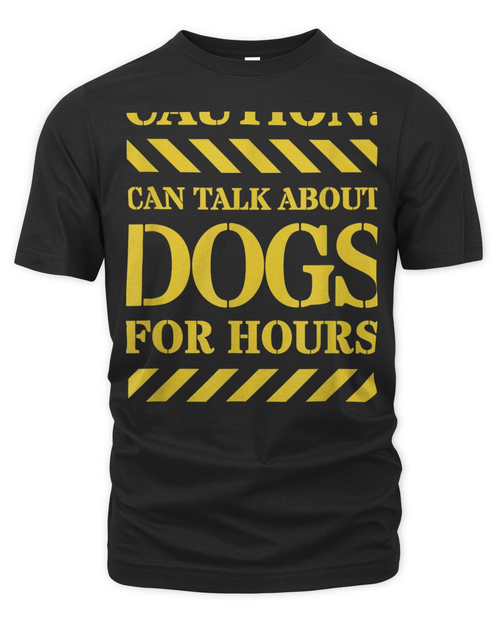 Funny Can Talk About Dogs For Hours - Caution Dog Lovers T-Shirt Men's Premium Tshirt black s