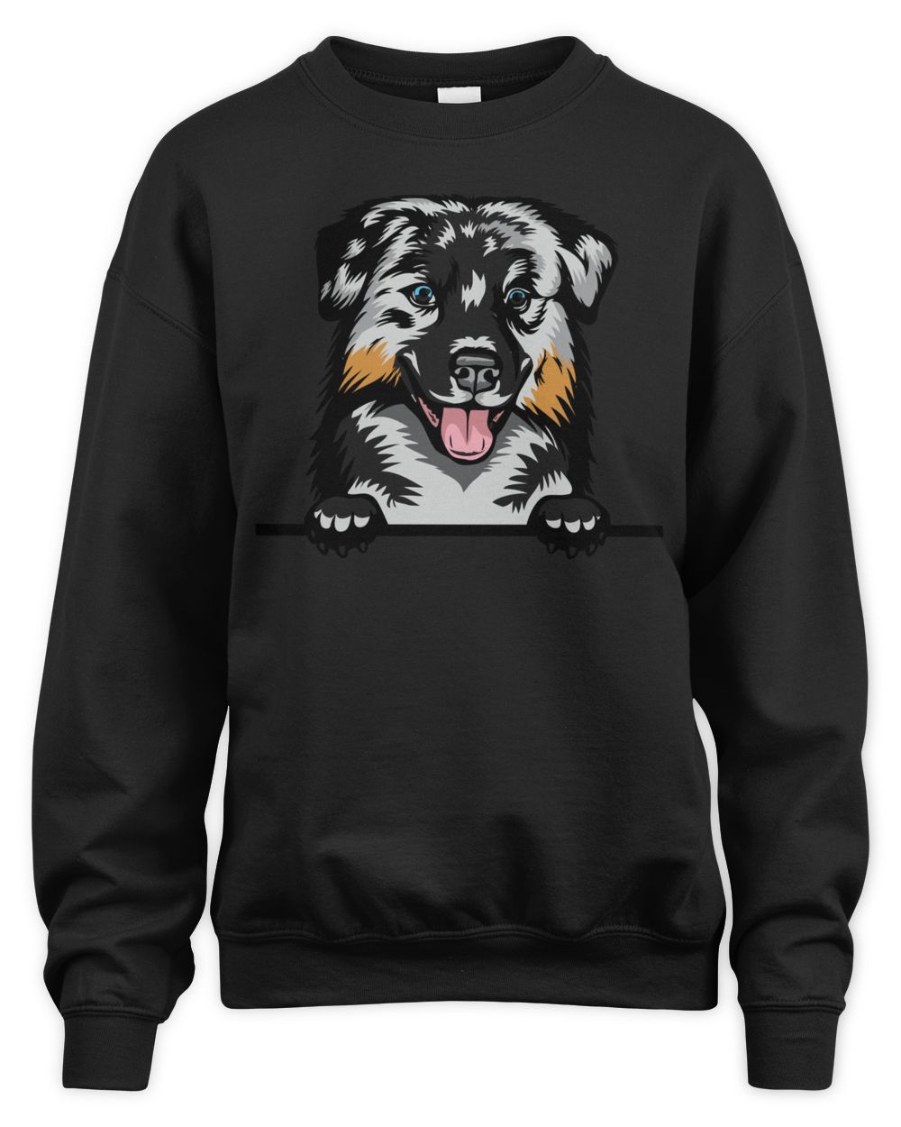Animal Dog Australian Shepherd Unisex Sweatshirt black s
