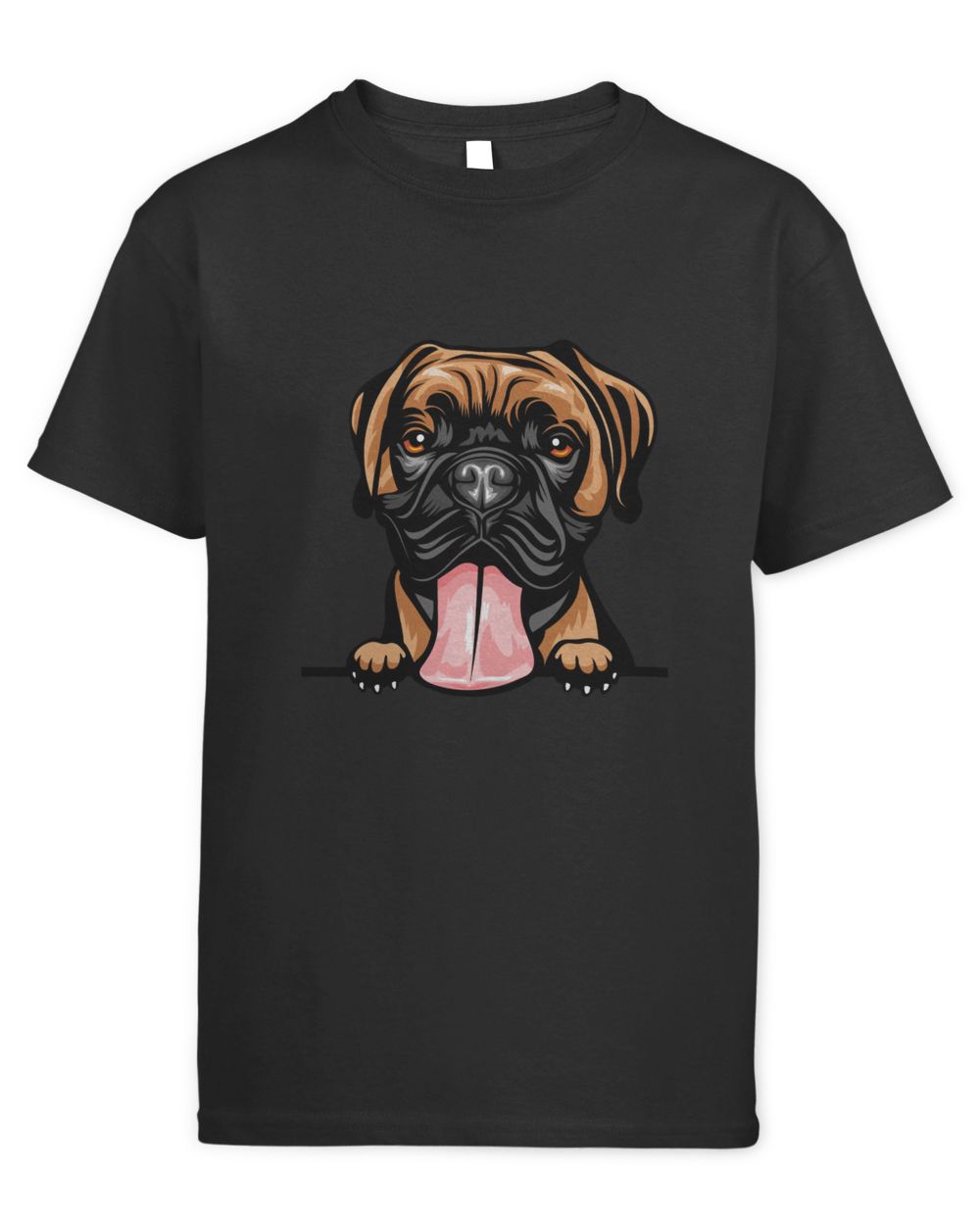 Animal Dog Boxer 8jjj4rfff Color Peeking Kids Standard T-Shirt black xs