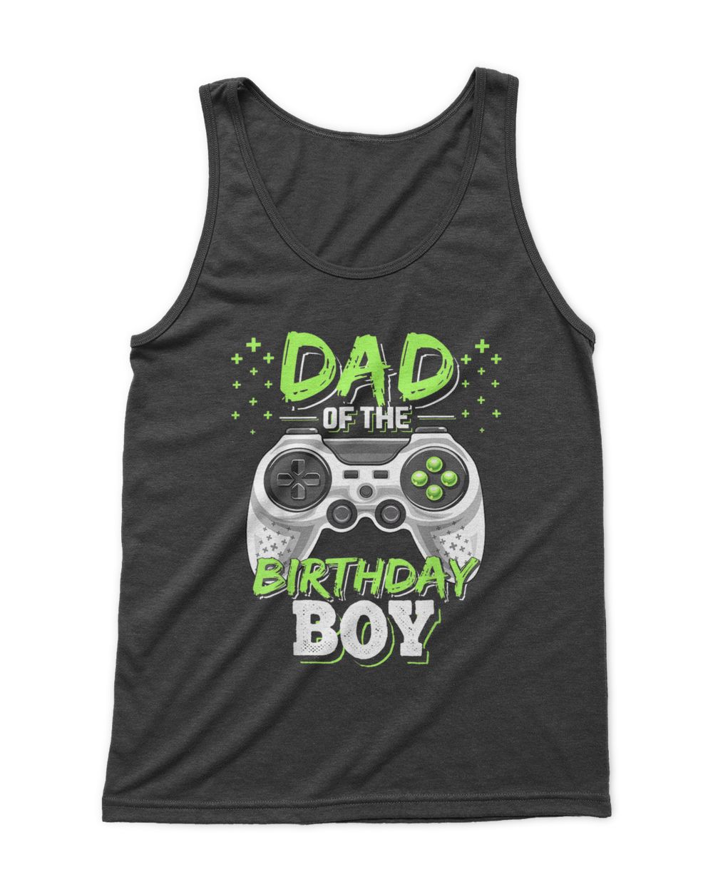 Mens Dad of the Birthday Boy Matching Video Gamer Birthday Party T-Shirt Men's Tank Top black s