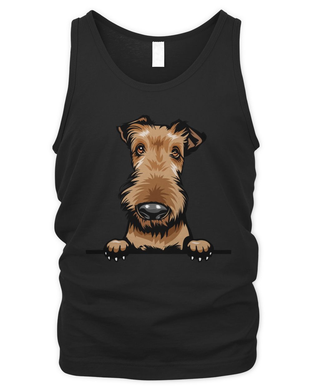 Animal Dog Airedale Men's Tank Top black s