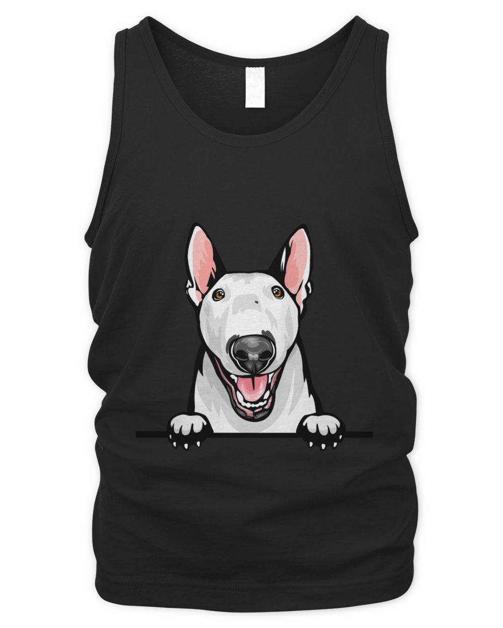 Animal Dog Bull Terrier 8kkkfv5abce Color Peeking Men's Tank Top black s