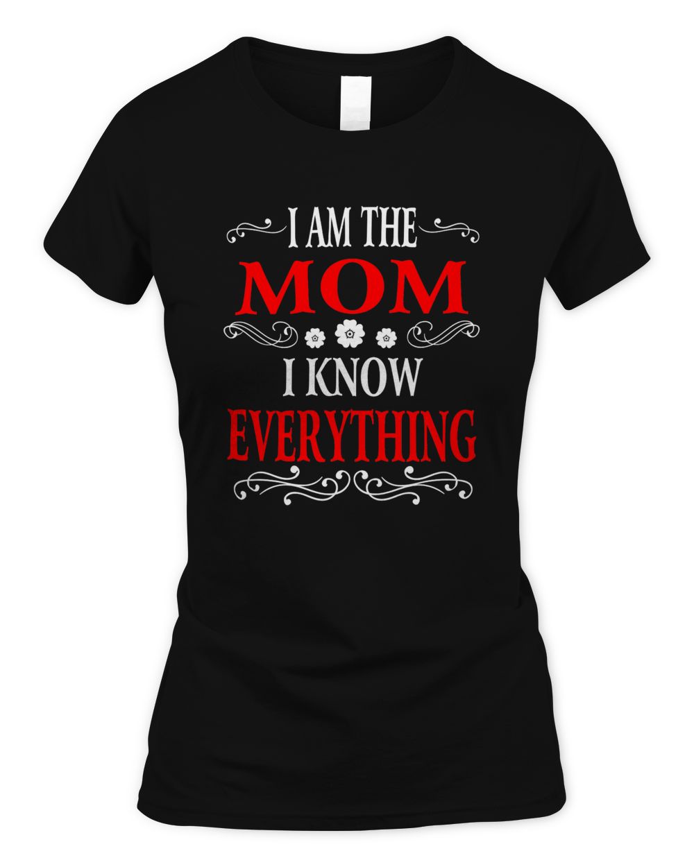 I am the Mom I know everything shirt Women's Standard T-Shirt black s