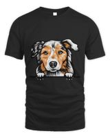 Animal Dog Australian Shepherd shirt Unisex Standard T-Shirt black s