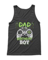 Mens Dad of the Birthday Boy Matching Video Gamer Birthday Party T-Shirt Men's Tank Top black s