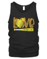 love softball mom leopard Men's Tank Top black s