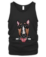 Animal Dog Bull Terrier mffeabfdyr Color Peeking Men's Tank Top black s