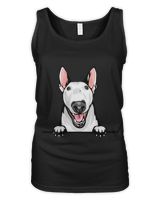 Animal Dog Bull Terrier 8kkkfv5abce Color Peeking Women's Tank Top black s